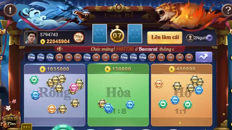 rong ho online 1 Trò chơi Rồng Hổ thu hút số lượng lớn người chơi tham gia